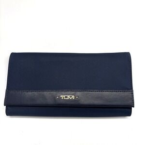TUMI Continental Wallet Blue Flap Nylon